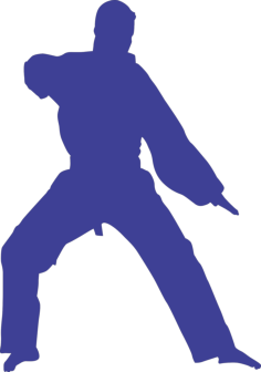 Martial Arts Taekwondo Silhouette Svg Vector, Free Vectors File